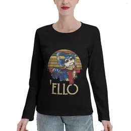 Women's Polos Labyrinth The Worm Ello Cult Vintage Retro Long Sleeve T-Shirts Female Clothing Blouse Cute Tops T Shirt For Women