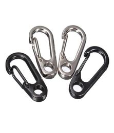 Outdoor Safety Buckle Aluminium Alloy DShape Climbing Button Carabiner Snap Clip Hook Keychain Keyring Carabiners Camping Hiking K8468265