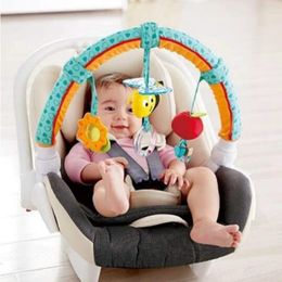 Stroller Parts Bee Animal Car Clip Baby Plush Lathe Hanging Rattle Interactive Toy