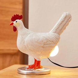 Table Lamps Decorative Night Lights Simulated Animal Funny Easter Home Decor Party Carnival Chicken Lamp Light Ornaments