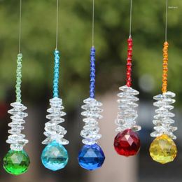 Decorative Figurines 1PCS Crystal Suncatcher Chandelier Ball Prism Rainbow Maker Hanging Feng Shui Pendant Window Ornament 30mm 40mm