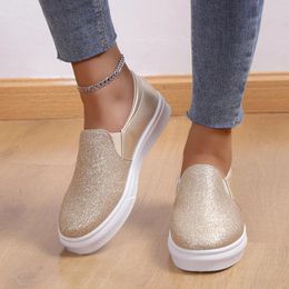 Casual Shoes Flat Bottomed Versatile Sequin Board Summer And Autumn One Foot Single Shoe