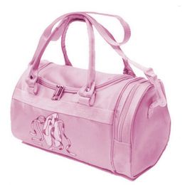 Duffel Bags Shoulder Ballet Dance Pink Girls Sports Bag Rucksack Embroidered For Child