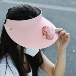 Ball Caps Fan Cap For Summer Shading Sun Protection The Rotating Outdoor USB Power Cable Has With 3 Wind Speeds