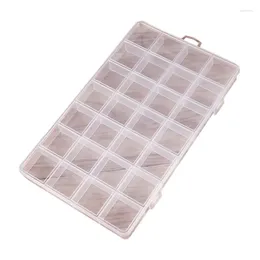 Jewellery Pouches 28 Grids Plastic Storage Box Compartment Container For Beads Earring