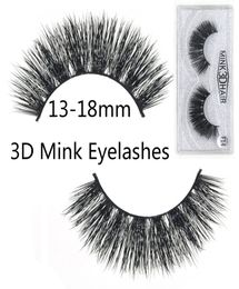 3D Mink False Eyelashes 1315MM Crisscross Thick Long Handmade Fake Lashes Eyelash Extensions Eye Makeup Normal F Series6502257
