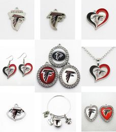 US Football Team Atlanta Charms Falcon Dangle Charms Sports DIY Bracelet Necklace Pendant Jewellery Hanging Charms1352565