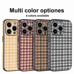 For iPhone 15 Pro Max Cases 13 12 14 11 15Promax 15plus Designer Phone Case Leather Luxury Old Flower Trendy Brand High end Factory wholesale