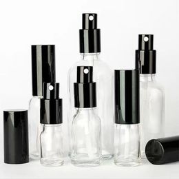 Portable Glass Spray Bottles For Perfume With Metal Black Pump Sprayer Top Jfctp Etqmt