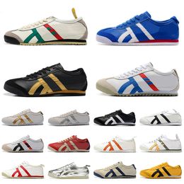 2024 tiger Mexico 66 Onitsukas Lifestyle Running Shoes Woman Men Sneakers Black White Blue Yellow Beige Low Fashion Sports Chaussure Mens Trainers Loafer