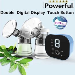 Breastpumps Emon double electric lotion pump power intelligent automatic baby feeding milk extractor accessories no USB bisphenol A Q240514