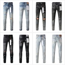 high grade purple jeans designer mens for high quality fashion cool style pant distressed ripped biker black blue jean s