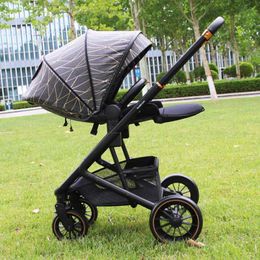 Strollers# Baby Stroller Two-way Ultra-light Carriage Fold Umbrella Car Portable Children Four-Wheel Cart H240514