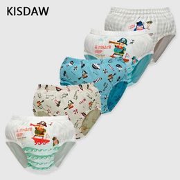 Panties 5 pieces/batch of cotton childrens underwear soft cartoon shorts for young children boys underwear baby boys underwear for 2-14 yearsL2405