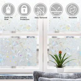 Window Stickers 200x45cm Privacy Frosted Film Glass Sticker Home Bedroom Bathroom Static Cling DIY Decorative Films NO Glue