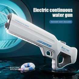 Gun Toys Water Gun Electric Fully Automatic Suction High Pressure Water Blaster Pool Toy Gun Summer Beach Outdoor Toy for Girls Boys Gift T240513