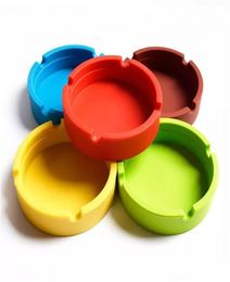 Colourful Friendly Heatresistant Silicone Ashtray for Home novelty crafts pocket ashtrays for cigarettes cool gadgets ash tray1043657