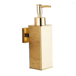 Liquid Soap Dispenser Bathroom Wall Mounted Gold Shower Gel Detergent Shampoo Bottle For Kitchen El Home CNIM