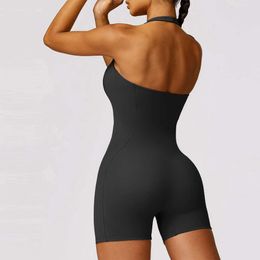 Lu Yoga Align Suit 2024 Sexy Women Halter Dance Wear Jumpsuit Fiess Yoga Workout Sports Rompers Playsuit LL Lemon Sports Gym