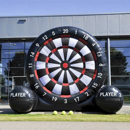 wholesale 5mH (16.5ft) with 6balls Free door shippings giant inflatable football dart board wholesale inflatables soccer darts carnival game