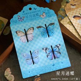 4pcs Butterfly Magnetic Bookmark Reading Accessories Decorative Book Holder School Supplies Teacher Gift Aesthetic Stationery