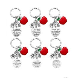 Party Favor Teachers Day Valentines Christmas Birthday Gift Stainless Steel Keychain Rra745 Drop Delivery Dhx8M