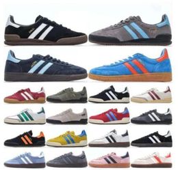 Handball Spezials Navy Running Shoes Woman Men Almost Yellow Black Grey Brown Gum Light Blue White Arctic Night Clear Pink Sneakers