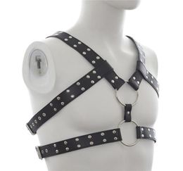 PU Leather BDSM Fetish Wear Bondage Body Harnesses Men Gay Sexy Slave Belt Male Erotic Apparel Adult Game Sex Toys D181031071473483