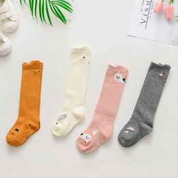 Skarpetki dla dzieci Fox Socks Cat Cartoon Skurlowa wzór dziecięcych dziecięcych bawełny skarpetki chłopcy i dziewczęta unisex skarpetki kolanowe ciepło nogi newl2405