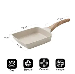Pans Japanese Pan Flat Bottom Nonstick Omelette Egg Roll With Detachable Anti Scalding Handle For All Stove Frying