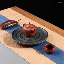 Tea Trays Tray Water Ripples Plate Teapot Board Dish Teaware Nature Stone Handmade Originality Office Table Accessorie Home Decoration