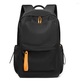 Backpack MONNET CAUTHY 2024 Arrival Schoolbag Solid Colour Grey Black Blue Zipper Durable Casual