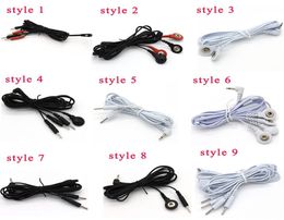 9 Style Choose Electric Shock Wire Electrical Stimulation Cable Patch Cord Electro Shock DIY Accessories Sex Toys For Couples9736737