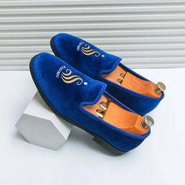 Casual Shoes Fashion Slip On Loafers Men Designer Comforty Soft Leather Suede Party Banquet Business Man Flats