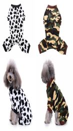 Dog Apparel UK Pet Cows Dot Camouflage Pyjamas Cat Jumpsuits Soft Puppy Christmas Clothes Costumes4772385