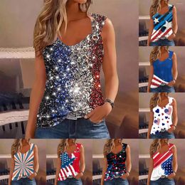 Women's T Shirts Shirt Dresses For Women 2024 Elegant Tops Sleeveless Casual Cropped Printed Camisole Round Summer Clothes