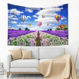 Tapestries Lavender beautiful landscape pattern tapestry home bedroom living room dormitory wall decoration background cloth