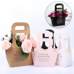 Gift Wrap 10pc Florist Flower Packaging Bag Wedding Party Fresh Bouquet Wrapping Valentine's Day Gifts Paper Bags Supplies