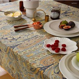 Table Cloth 2024 Yangchun Town Tea And Retro Rectangle Western Restaurant Household Round