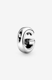 100 925 Sterling Silver Letter G Alphabet Charms Fit Original European Charm Bracelet Fashion Women Wedding Jewellery Accessories9173591