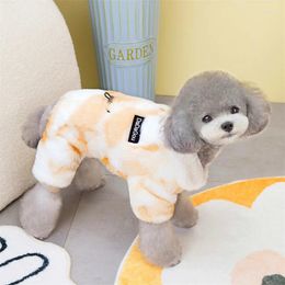 Dog Apparel Puppy Clothes Winter Small Rompers Jumpsuit Thick And Warm Pet Coat Yorkie Schnauzer Pomeranian Bichon Poodle Clothing