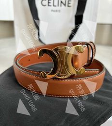 Celline High end designer belts for womens Classic Calf Leather Mens Belt Womens Belt 2.5CM Original 1:1 with real logo and box