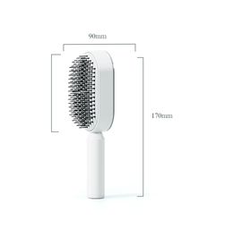 Upgraded Press cleaning Design Air Cushion Comb paddle Massage comb for women's long hair home comb