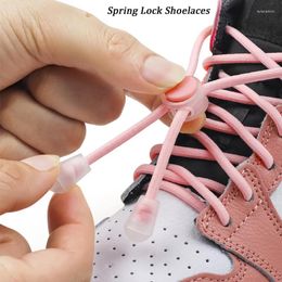 Shoe Parts 2pairs Spring Lock Elastic Shoelaces No Tie Sneakers Laces Kids Adult Quick Lazy Rubber Bands Round Shoeace Shoes