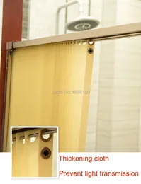 Shower Curtains High-Grade Bathroom Invisible Screens Curtain Punch-Free Easy Installation Mildew-Proof Toilet Waterproof