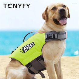 Dog Apparel Pet Swimsuit Summer Reflective Life Jacket Safety Vest Clothes Breathable For Medium Large Supplies