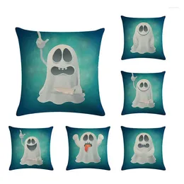 Pillow Cute Ghost Covers Halloween Cases European Gamer Chair Holiday Throw Pillows Living Room Decor Cotton Blend ZY710
