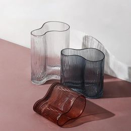 Vases Home Furnishing Nordic Ins Wind Transparent Hydroponic Glass Small Vase Ornaments Soft Decoration Flower Arranger