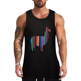 Men's Tank Tops Llama Textile Design Inca Ink Original South American BG Top Anime Clothes T Shirt Gym