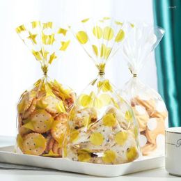 Gift Wrap 100Pcs Dot Star Candy Bag Clear OPP Plastic Bags For Cookies Chocolate Packaging Wedding Birthday Party Pouches